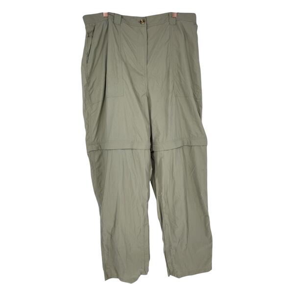 ExOfficio Pants Womens XL x 29.5" Inseam Tan Khaki Buzz Off Convertible Hiking - Picture 1 of 9
